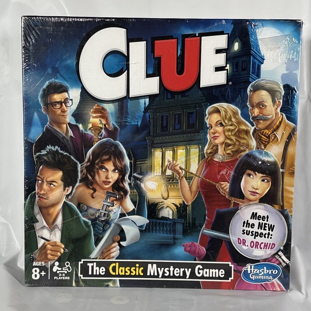 Clue Board Game (Hasbro 2018) Classic Mansion Murder Mystery New / Sealed